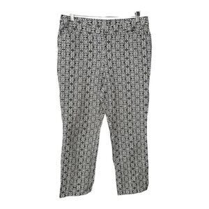 Chicos Women’s Juliet Tile Print Secret Stretch Straight Leg Pants